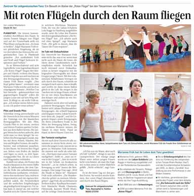 Ausschnitt aus der Schwetzinger Zeitung vom 6. August 2009.